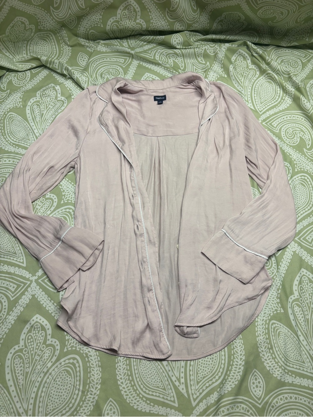 ⚛️GapBody Light Blush Satin PJ Top